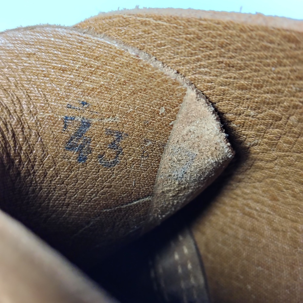 Schnee's Bozeman Mens Size 10 EU43 Suede Derby Shoes Brown Leather Vibram Italy - Picture 12 of 15
